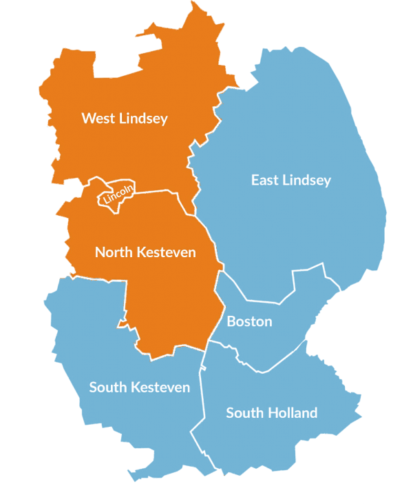 LCVP Partnership Lincolnshire Map